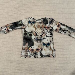 Molo Multicolor Animal Print Top